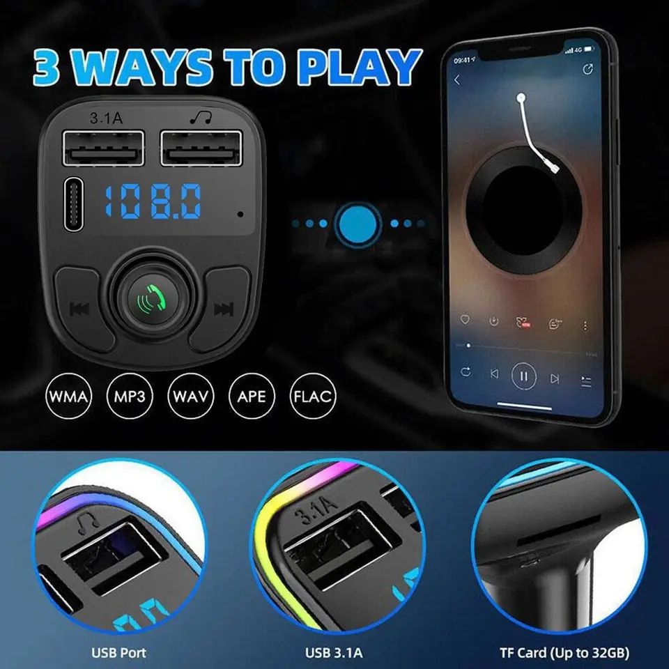 C1 - Car Mp3 Player | Car Wireless FM Transmitter | Car Mp3 Modulator | Car Accessories