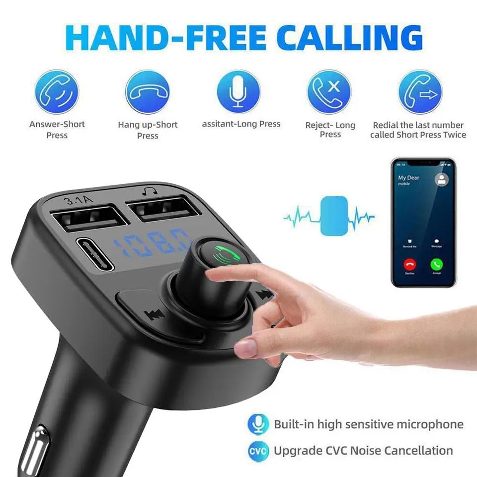 C1 - Car Mp3 Player | Car Wireless FM Transmitter | Car Mp3 Modulator | Car Accessories