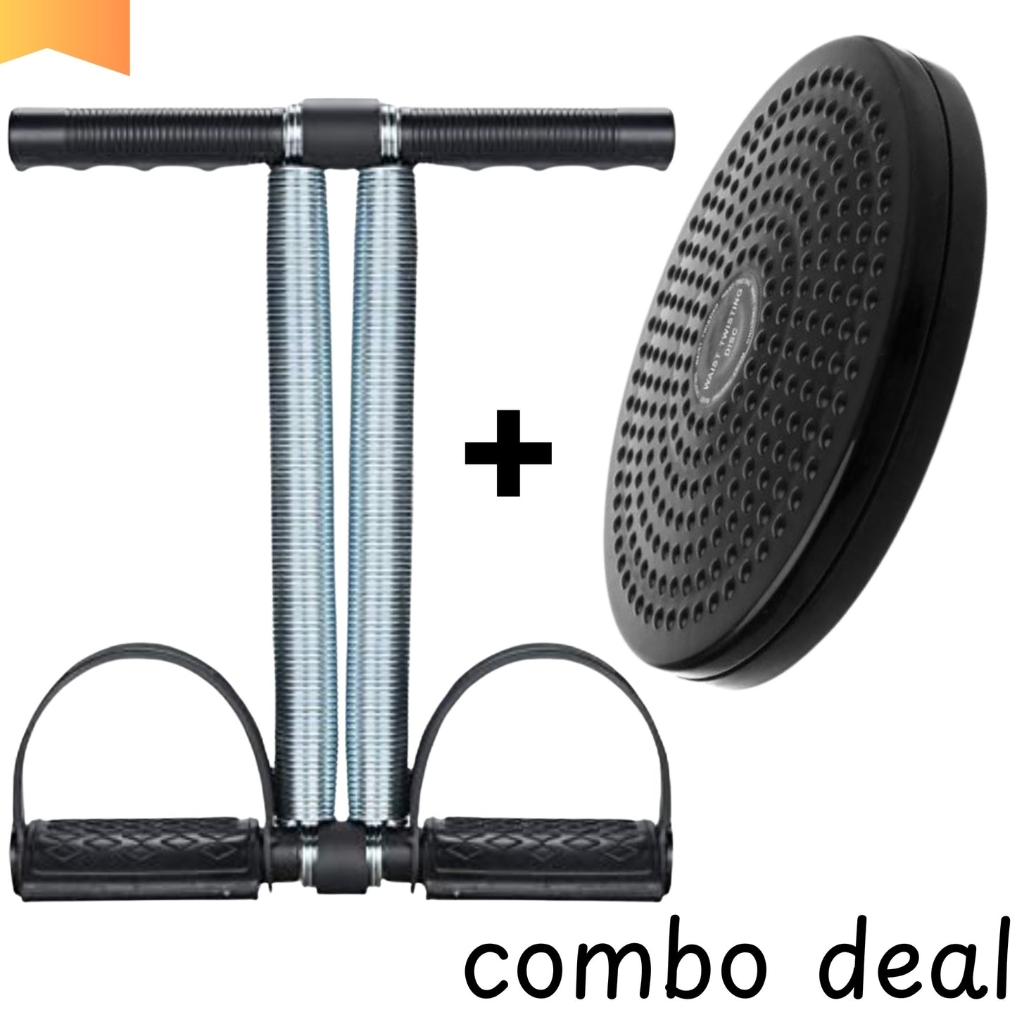 Twister Exercise Machine & Tummy Trimmer | Home Gym Fitness Equipment Set (Double Spring)